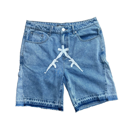 AK Asterisk Denim Shorts