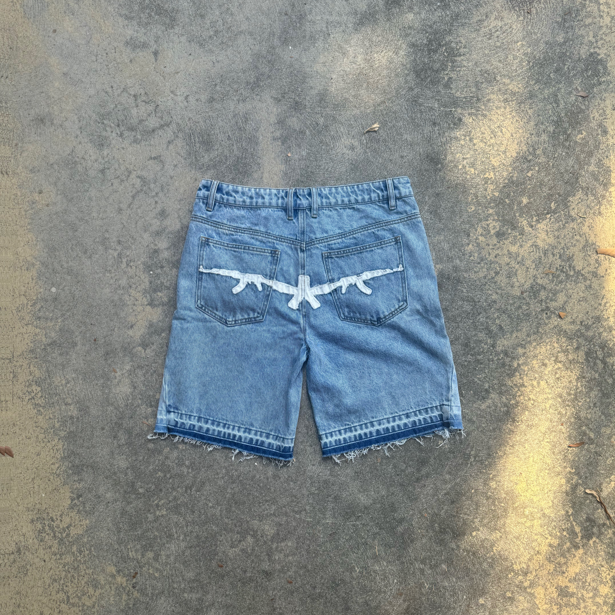 AK Asterisk Denim Shorts